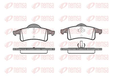 Brake Pad Set, disc brake REMSA 0758.00