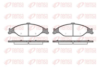Brake Pad Set, disc brake REMSA 0760.00
