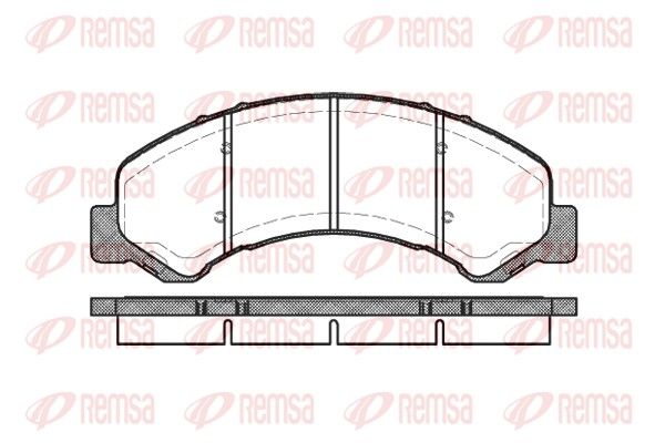 REMSA 0763.00 Brake Pad Set, disc brake