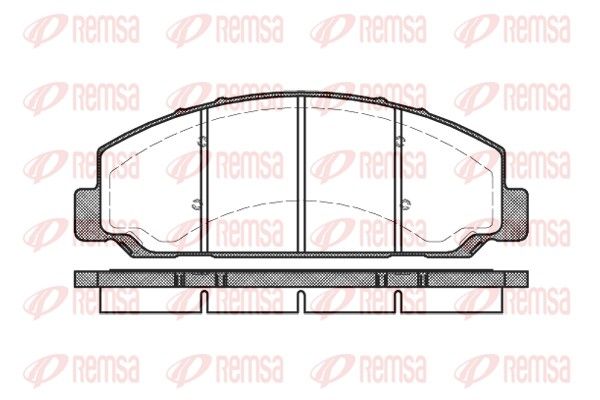 REMSA 0764.00 Brake Pad Set, disc brake