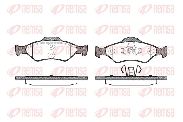 REMSA 0765.00 Brake Pad Set, disc brake