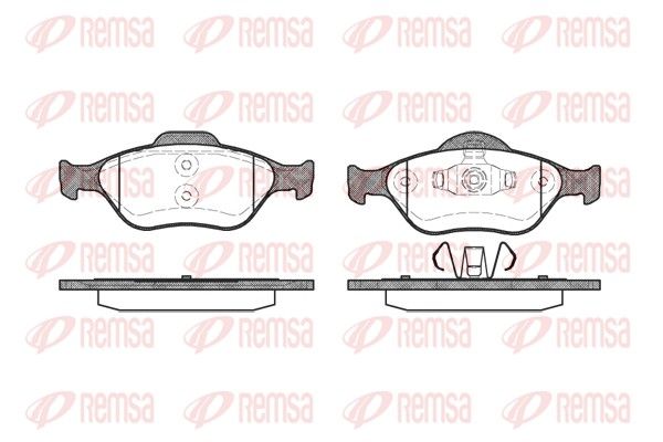 REMSA 0766.00 Brake Pad Set, disc brake