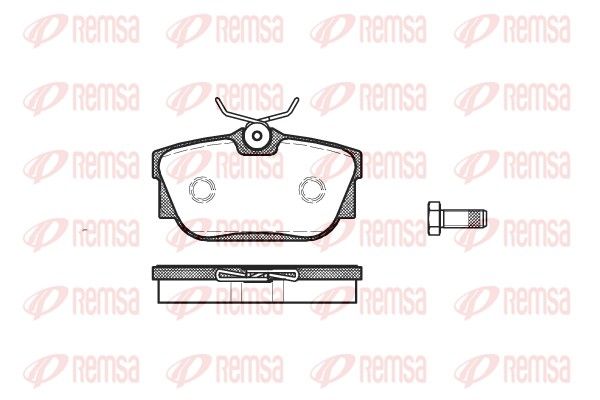 REMSA 0767.00 Brake Pad Set, disc brake