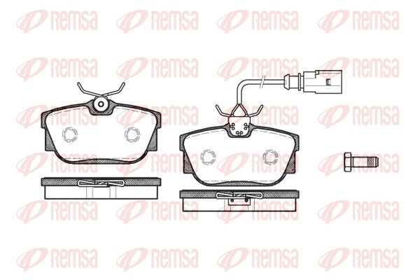 REMSA 0767.01 Brake Pad Set, disc brake