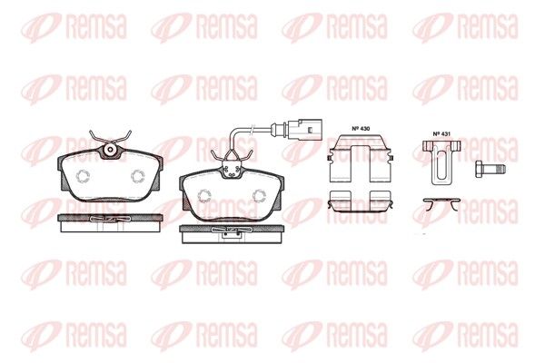 REMSA 0767.12 Brake Pad Set, disc brake