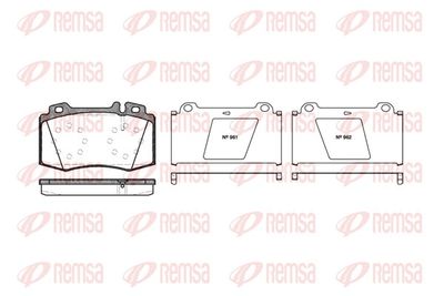 Brake Pad Set, disc brake REMSA 0769.00