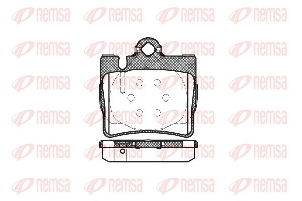 REMSA 0770.00 Brake Pad Set, disc brake