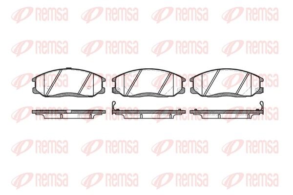 REMSA 0771.22 Brake Pad Set, disc brake