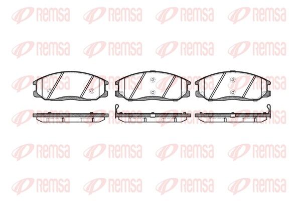 REMSA 0771.02 Brake Pad Set, disc brake