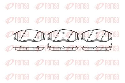 Brake Pad Set, disc brake REMSA 0771.02