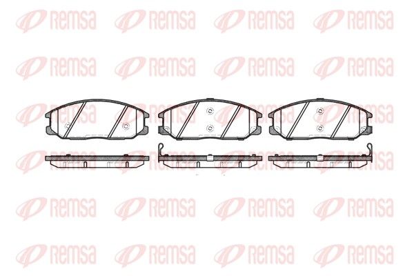 REMSA 0771.12 Brake Pad Set, disc brake