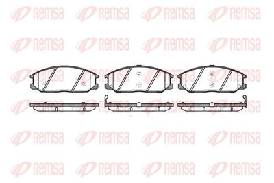Brake Pad Set, disc brake REMSA 0771.12