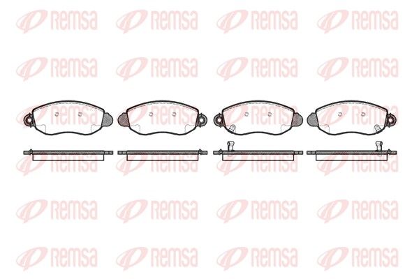 REMSA 0772.02 Brake Pad Set, disc brake