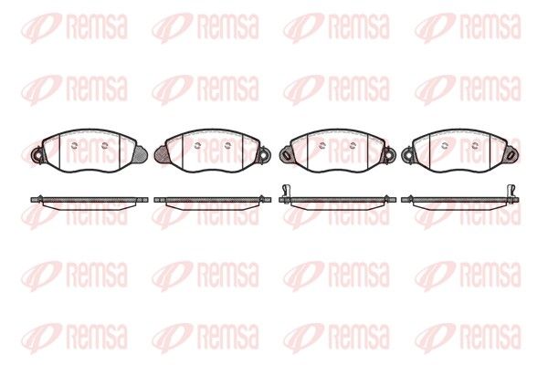 REMSA 0772.12 Brake Pad Set, disc brake