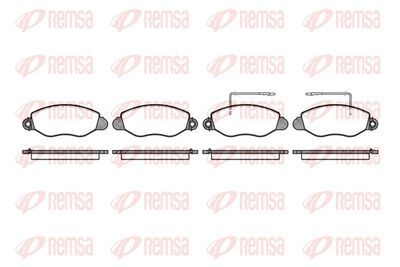 Brake Pad Set, disc brake REMSA 0772.22