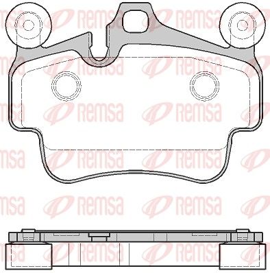 REMSA 0773.20 Brake Pad Set, disc brake