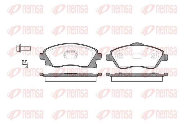 REMSA 0774.12 Brake Pad Set, disc brake