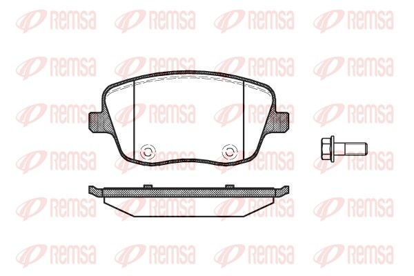 REMSA 0775.00 Brake Pad Set, disc brake
