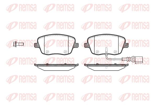 REMSA 0775.01 Brake Pad Set, disc brake