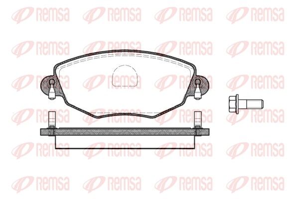 REMSA 0776.00 Brake Pad Set, disc brake