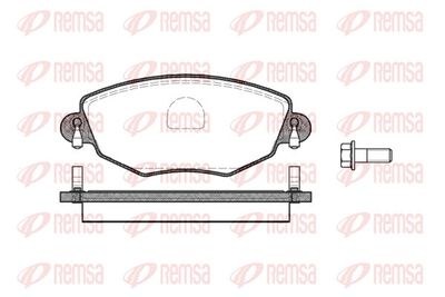 Brake Pad Set, disc brake REMSA 0776.00