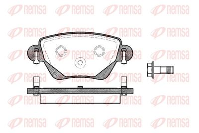 Brake Pad Set, disc brake REMSA 0777.00