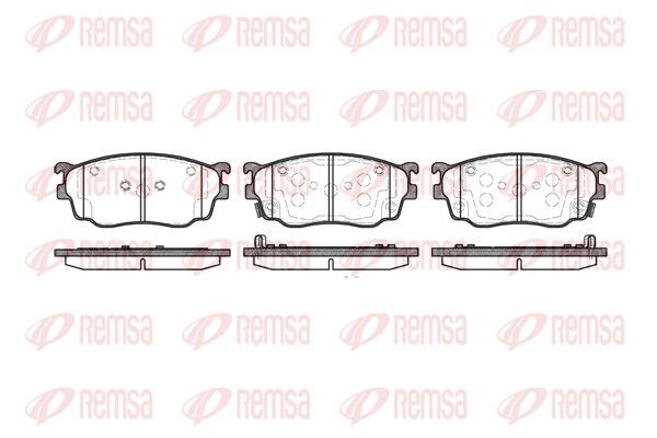 REMSA 0800.12 Brake Pad Set, disc brake