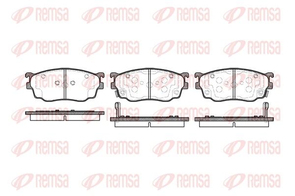 REMSA 0800.02 Brake Pad Set, disc brake