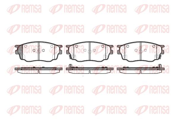 REMSA 0800.22 Brake Pad Set, disc brake
