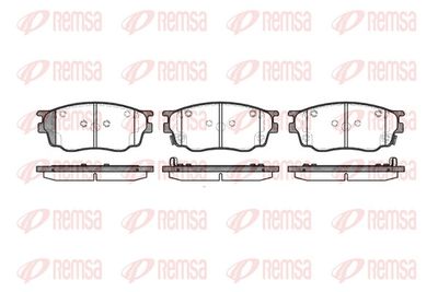 Brake Pad Set, disc brake REMSA 0800.22