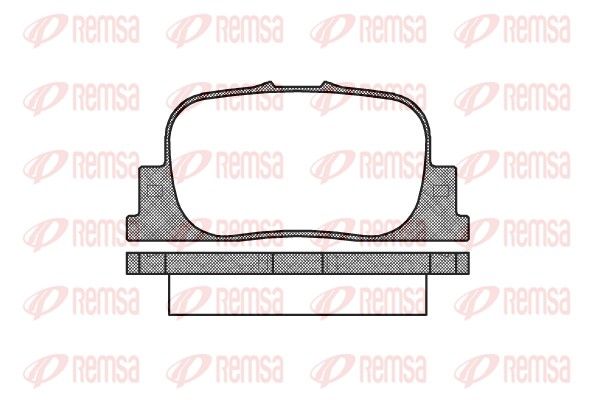 REMSA 0801.00 Brake Pad Set, disc brake
