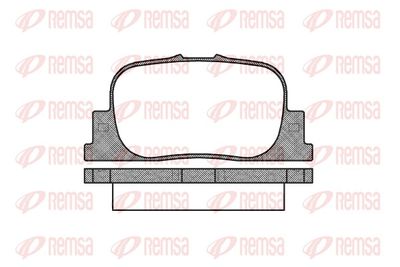Brake Pad Set, disc brake REMSA 0801.00