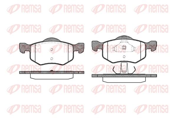 REMSA 0802.00 Brake Pad Set, disc brake