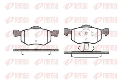 Brake Pad Set, disc brake REMSA 0802.00