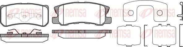 REMSA 0803.12 Brake Pad Set, disc brake