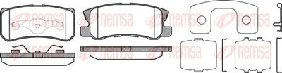Brake Pad Set, disc brake REMSA 0803.12