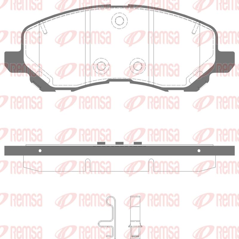 REMSA 0804.41 Brake Pad Set, disc brake