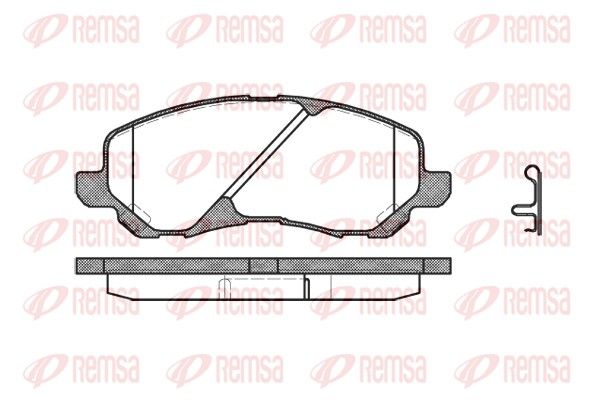 REMSA 0804.02 Brake Pad Set, disc brake