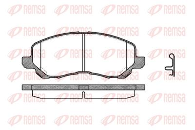 Brake Pad Set, disc brake REMSA 0804.12