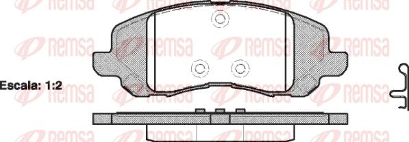 REMSA 0804.20 Brake Pad Set, disc brake