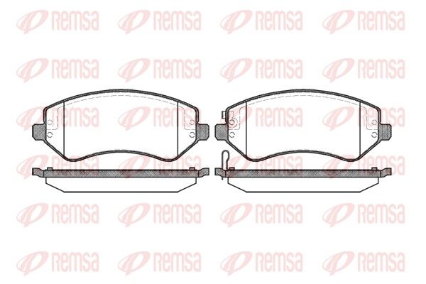 REMSA 0807.02 Brake Pad Set, disc brake