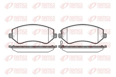 Brake Pad Set, disc brake REMSA 0807.02