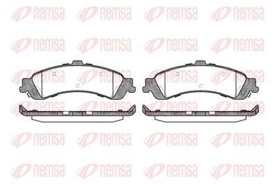 Brake Pad Set, disc brake REMSA 0809.02