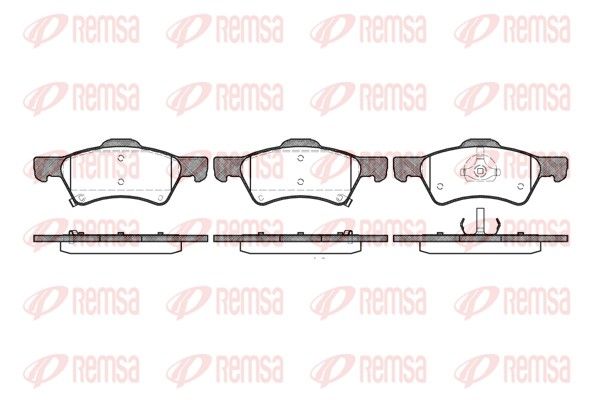 REMSA 0810.02 Brake Pad Set, disc brake
