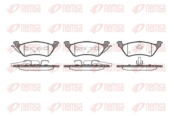 REMSA 0811.00 Brake Pad Set, disc brake