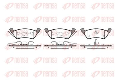 Brake Pad Set, disc brake REMSA 0811.00