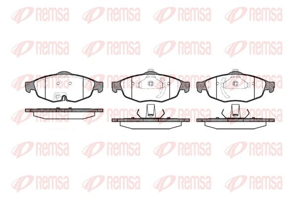 REMSA 0812.02 Brake Pad Set, disc brake