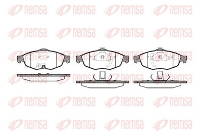 Brake Pad Set, disc brake REMSA 0812.02