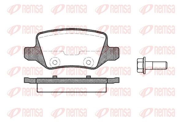 REMSA 0818.00 Brake Pad Set, disc brake