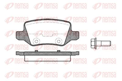 Brake Pad Set, disc brake REMSA 0818.00